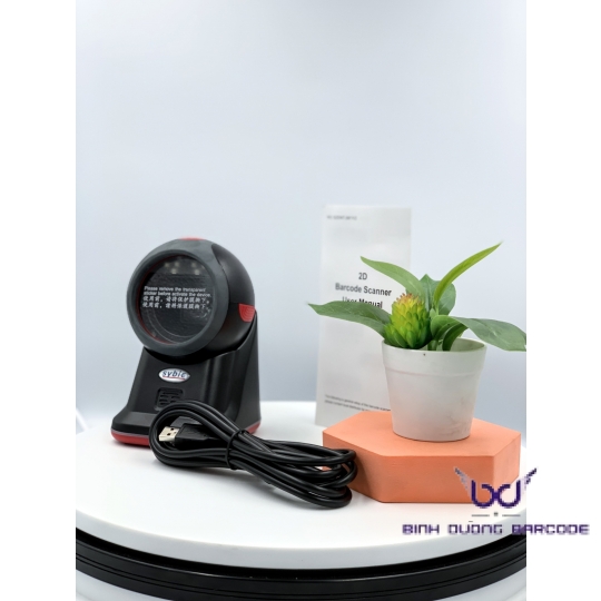 Máy quét mã vạch Syble XB-8608H 1D & 2D để bàn, Quét đa hướng, Quét tự động