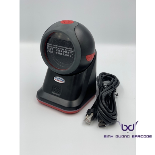 Máy quét mã vạch Syble XB-8608H 1D & 2D để bàn, Quét đa hướng, Quét tự động